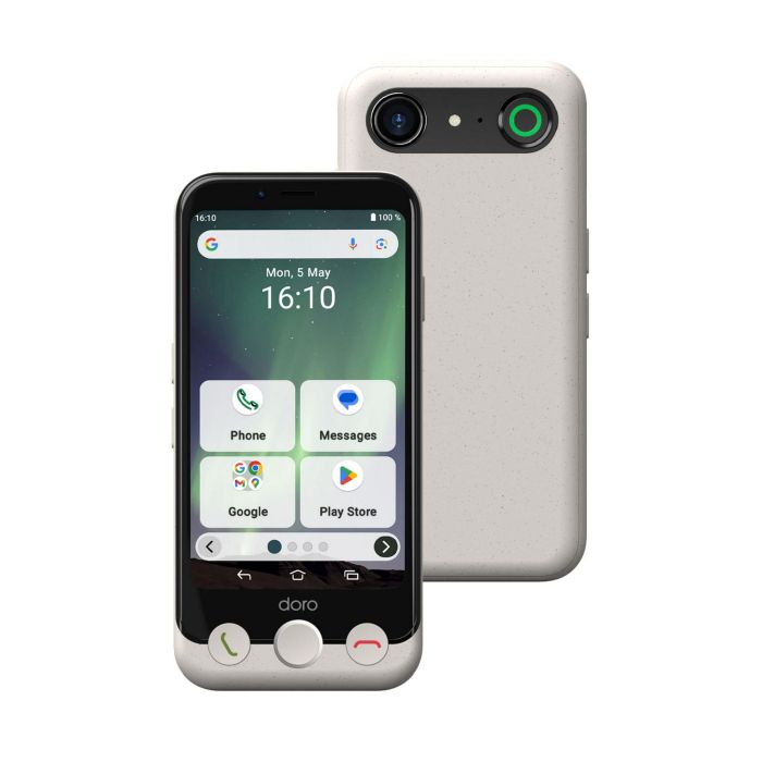 Doro Aurora A10 Teléfono Móvil 4.5" 4G 4GB RAM 64GB Almacenamiento Bone. Smartphone para Mayores con Botón SOS y Interfaz Simplificada 1 Doro Aurora A10 Teléfono Móvil 4.5" 4G 4GB RAM 64GB Almacenamiento Bone. Smartphone para Mayores con Botón SOS y Interfaz Simplificada 1