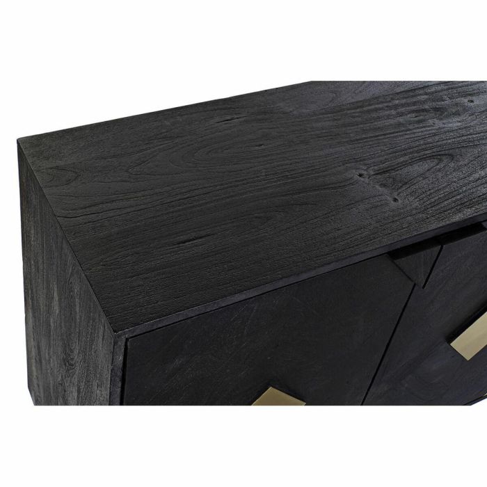 Buffet Moderno DKD Home Decor Negro Dorado 42 x 77 x 145 cm 1