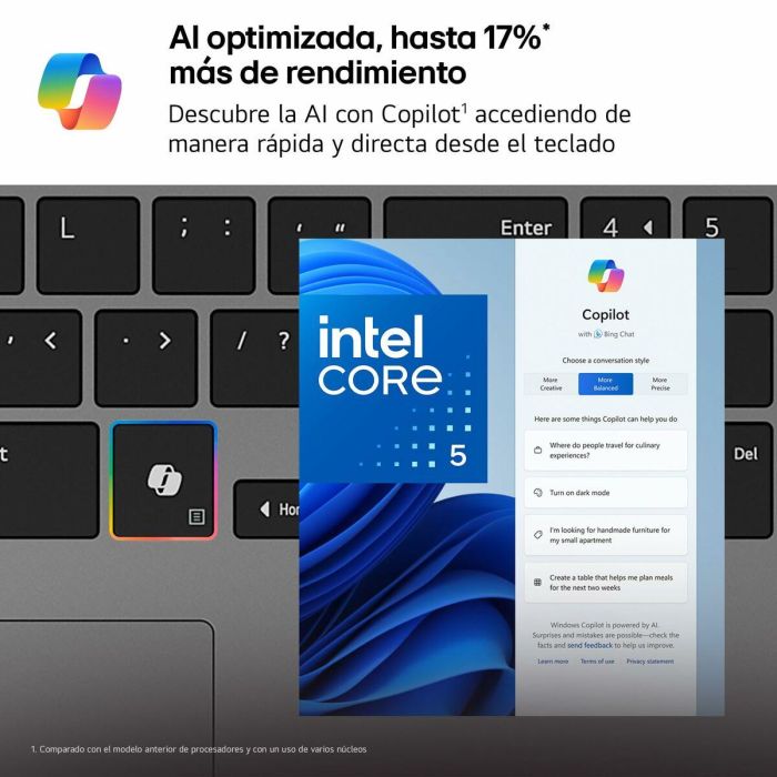 Laptop LG 15U50T-G.AA56B Qwerty Español 15" 16 GB RAM 512 GB SSD 1 Laptop LG 15U50T-G.AA56B Qwerty Español 15" 16 GB RAM 512 GB SSD 1