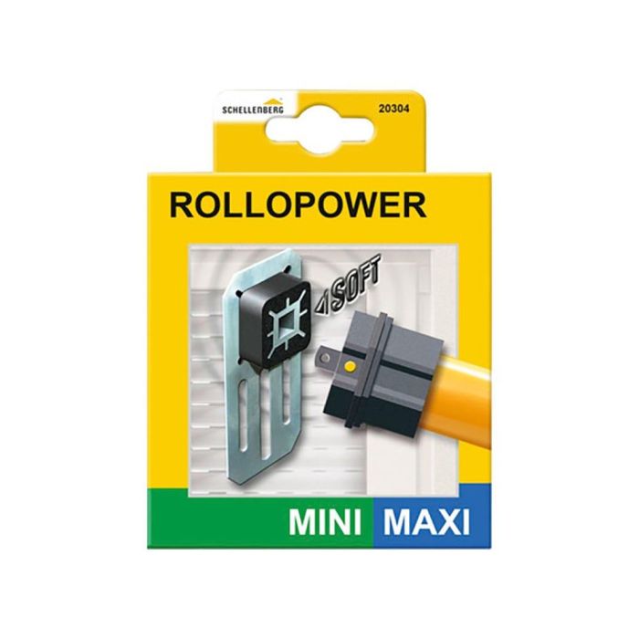 Schellenberg 20304 Soporte Pared Silenciador Rollo Power, Cojinete Reductor de Ruido con Caucho, Para Persianas Enrollables, 2 Piezas 1