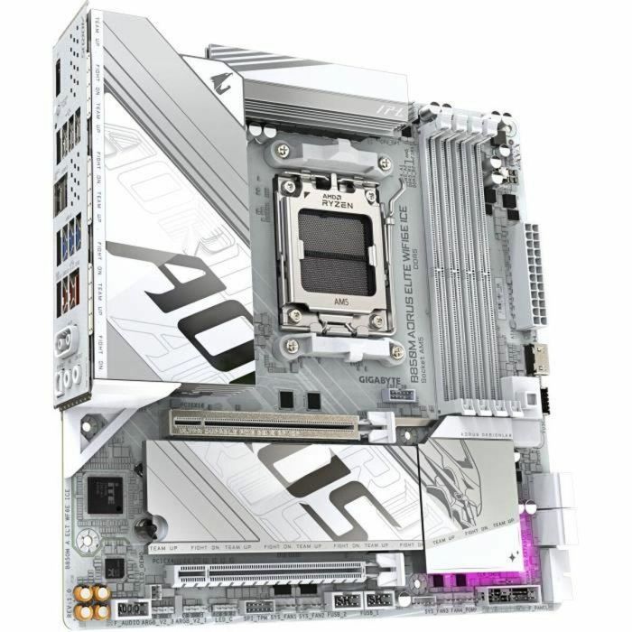 Gigabyte B850M AORUS ELITE WIFI6E ICE Placa Base - AMD Ryzen 9000, DDR5 8200MHz, WiFi 7, USB 3.2 Gen 2, 9MB85MEI6-00-G10 26 Gigabyte B850M AORUS ELITE WIFI6E ICE Placa Base - AMD Ryzen 9000, DDR5 8200MHz, WiFi 7, USB 3.2 Gen 2, 9MB85MEI6-00-G10 26