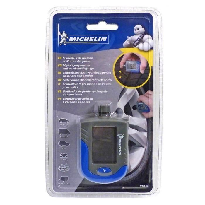 Michelin Monitor de Presión Neumáticos y Medidor de Desgaste Digital para Ruedas, Precisión 0.01 bar, Rango 0.35-7 bar 2 Michelin Monitor de Presión Neumáticos y Medidor de Desgaste Digital para Ruedas, Precisión 0.01 bar, Rango 0.35-7 bar 2