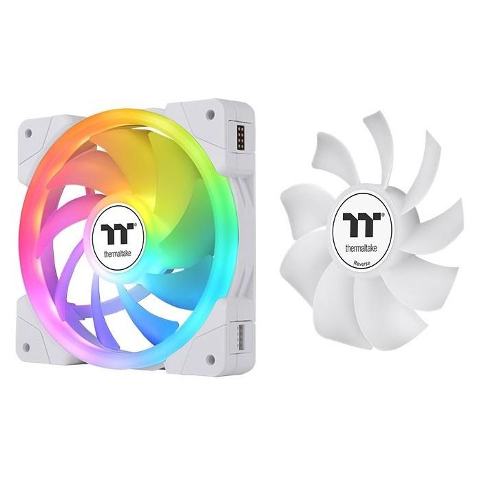 Thermaltake THE1696926276682 SWAFAN EX12 ARGB Sync - Ventilador de 120 mm para Carcasa PC (Blanco) 4 Thermaltake THE1696926276682 SWAFAN EX12 ARGB Sync - Ventilador de 120 mm para Carcasa PC (Blanco) 4
