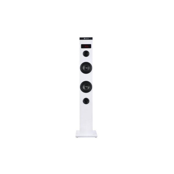 NGS SKYCHARMWHITE Torre de Sonido SKY CHARM 50W Bluetooth USB Radio FM Óptica Estéreo Mando Blanca Puerto de Carga USB Carcasa Madera 1 NGS SKYCHARMWHITE Torre de Sonido SKY CHARM 50W Bluetooth USB Radio FM Óptica Estéreo Mando Blanca Puerto de Carga USB Carcasa Madera 1