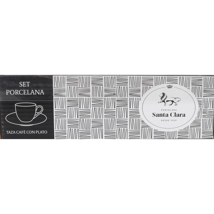 Set 2 Tazas Expresso 90 cc con Plato - Inde (6 Cajas) 1 Set 2 Tazas Expresso 90 cc con Plato - Inde (6 Cajas) 1