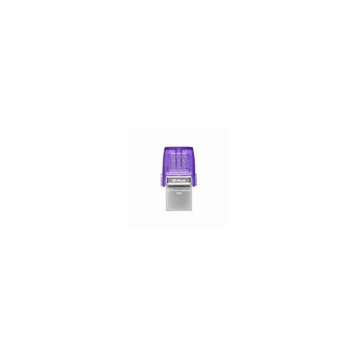 Kingston Data Traveler Microduo 3C Usb Flash Drive 64Gb Type C 3.2 Gen 1 Purple DTDUO3CG3/64GB