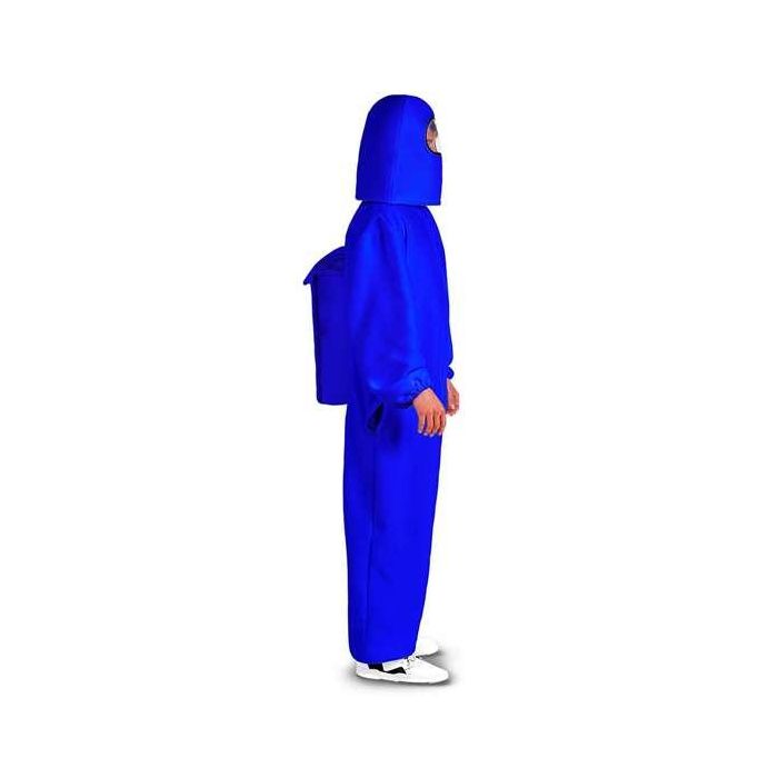 Disfraz among us impostor blue XL (escafandra y traje con cremallera y bolsillos) 1 Disfraz among us impostor blue XL (escafandra y traje con cremallera y bolsillos) 1