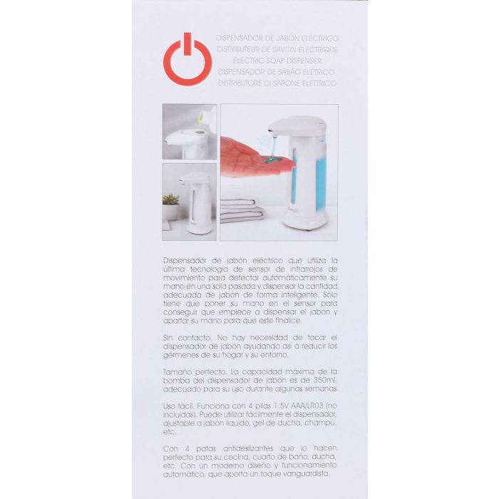Basic Home Dispensador de Jabón Eléctrico 350 ml (6 Unidades) 2