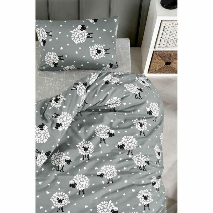 Juego de funda nórdica Gris Cama de 200 3 Piezas 2 Juego de funda nórdica Gris Cama de 200 3 Piezas 2