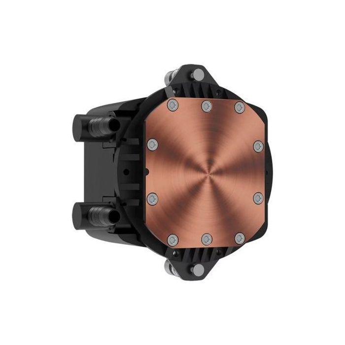 Hiditec LQ240 Sistema de Refrigeración Líquida con 2 Ventiladores ARGB 120mm PWM Control FDB Base Cobre y Tubos Teflón Negro 3