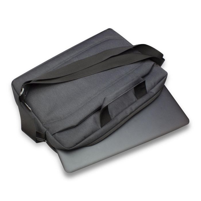 Ewent EW2515 Maletín Portátil 15.6 Pulgadas Negro, Doble Forro, Compartimentos, Correa Ajustable 1