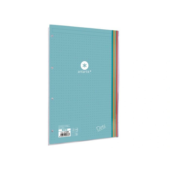 Antartik Recambio A4 100 Hojas 90gr Puntos 4 Taladros Bandas de 5 Colores 3 Antartik Recambio A4 100 Hojas 90gr Puntos 4 Taladros Bandas de 5 Colores 3