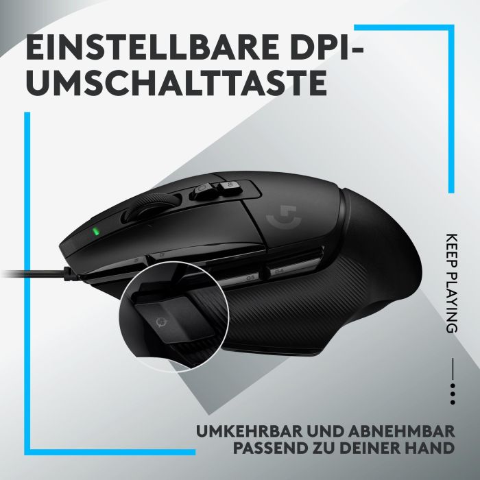 Logitech G502 X Gaming - Ratón Óptico de Alto Rendimiento para eSports 2