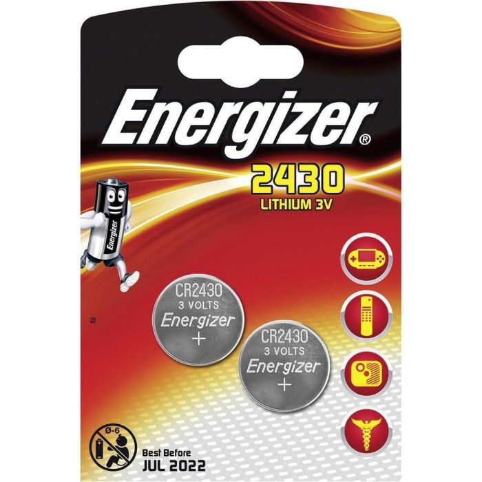 Energizer Pilas Planas De Litio 3V Cr2430 Blister 2 Unidades