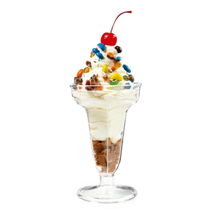 G.E.T - ICM-24-CL - Recipiente para helado 148 ml - 8,9 cm Ø