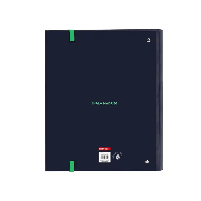 Safta Carpeta 4 Anillas Real Madrid 2ª Equipación 25/26 35mm con Recambio 27x32x3,5cm 1