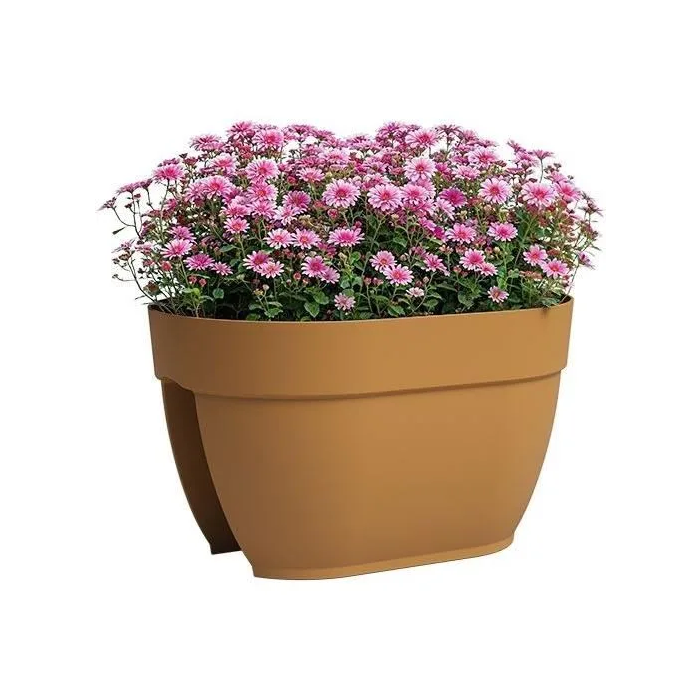 Artevasi CAPRI CAMPANA Jardinera para balcón 40 cm Amarillo miel 1