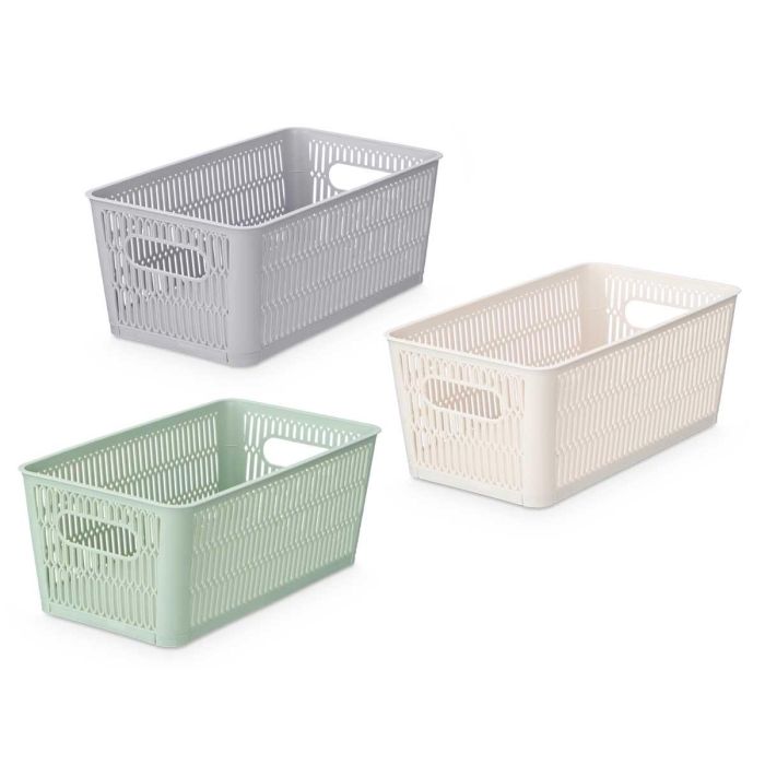 Caja Soporte Extensible Kipit 28.5x11.5x16.5 cm, 3.8L, Colores Beige/Gris/Verde (24 Unidades) 1 Caja Soporte Extensible Kipit 28.5x11.5x16.5 cm, 3.8L, Colores Beige/Gris/Verde (24 Unidades) 1