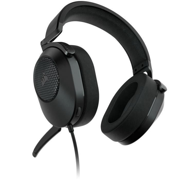 Corsair Auriculares Gaming HS65 Negro con Cancelación de Ruido, Micrófono Boom y Conectividad Alámbrica 2