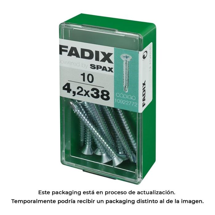 Fadix Tornillo Rosca Chapa Autorroscante Cincado CP 4,2x38mm - Caja de 10 Unidades 0 Fadix Tornillo Rosca Chapa Autorroscante Cincado CP 4,2x38mm - Caja de 10 Unidades 0