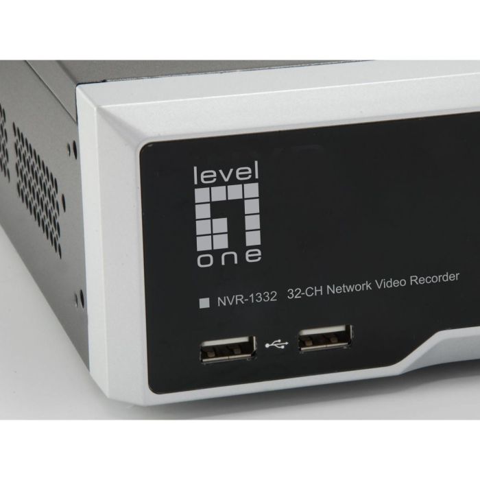 Level One NVR-1332 - Grabador de Video en Red (NVR) de 32 Canales con Compresión H.265 para Vigilancia IP 1