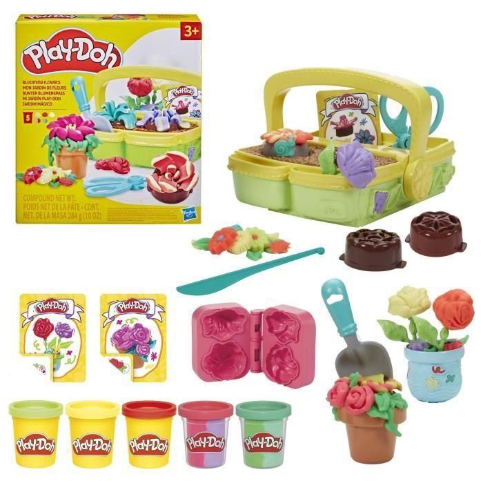 Play-Doh G0492 Mi Jardín Set de Juego Infantil, Incluye 5 Botes de Plastilina, Crea Flores y Molde, Juguete Sensorial Niños +3 Años Play-Doh G0492 Mi Jardín Set de Juego Infantil, Incluye 5 Botes de Plastilina, Crea Flores y Molde, Juguete Sensorial Niños +3 Años