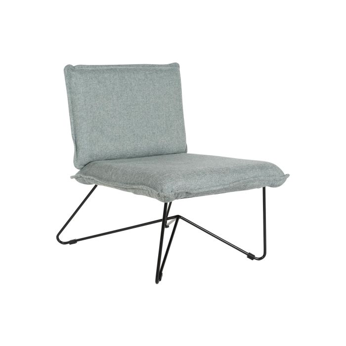 Sillón Home ESPRIT Negro Verde Metal 66 x 78 x 75 cm 5