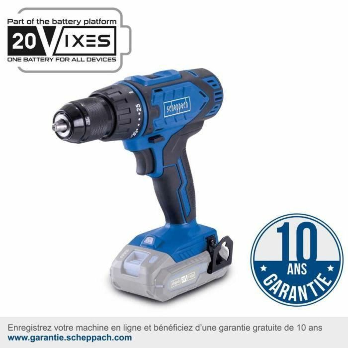 Taladro-destornillador SCHEPPACH - 20V IXES - Portabrocas 50 Nm 13mm + 2 baterías + cargador + 74 accesorios + Caja - C-DTB74/2-X 5 Taladro-destornillador SCHEPPACH - 20V IXES - Portabrocas 50 Nm 13mm + 2 baterías + cargador + 74 accesorios + Caja - C-DTB74/2-X 5