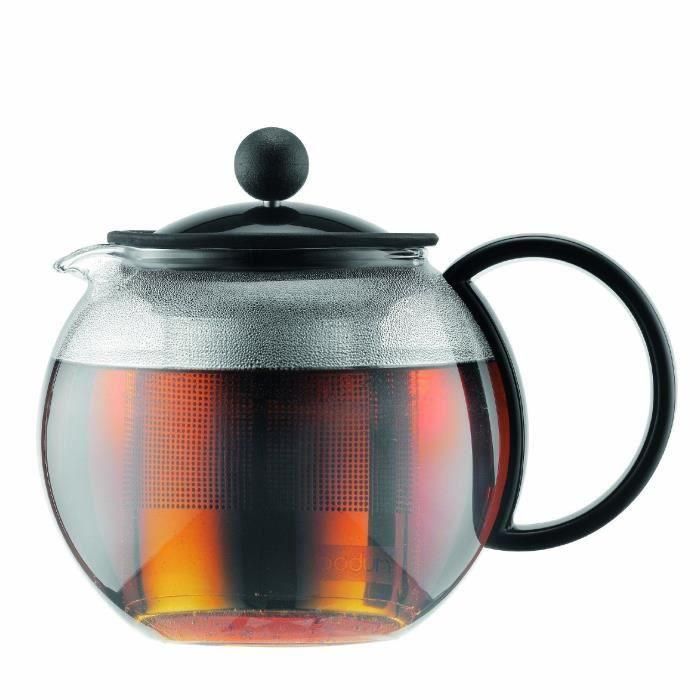 Assam - Theiere un piston bodum, cubierta de plástico, filtro de acero inoxidable, 0.5 l 1