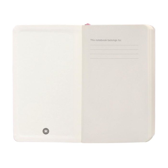 Cuaderno Con Gomilla Antartik Notes Tapa Blanda A6 Cuadricula Rosa Pastel 100 Hojas 80 gr Fsc 6