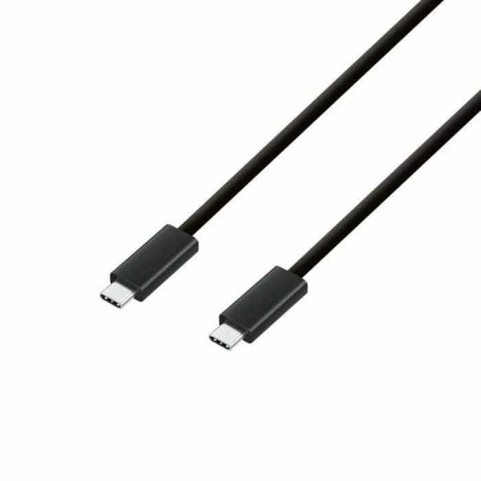 Cable USB-C a USB-C PcCom Essential Negro 1 m 2