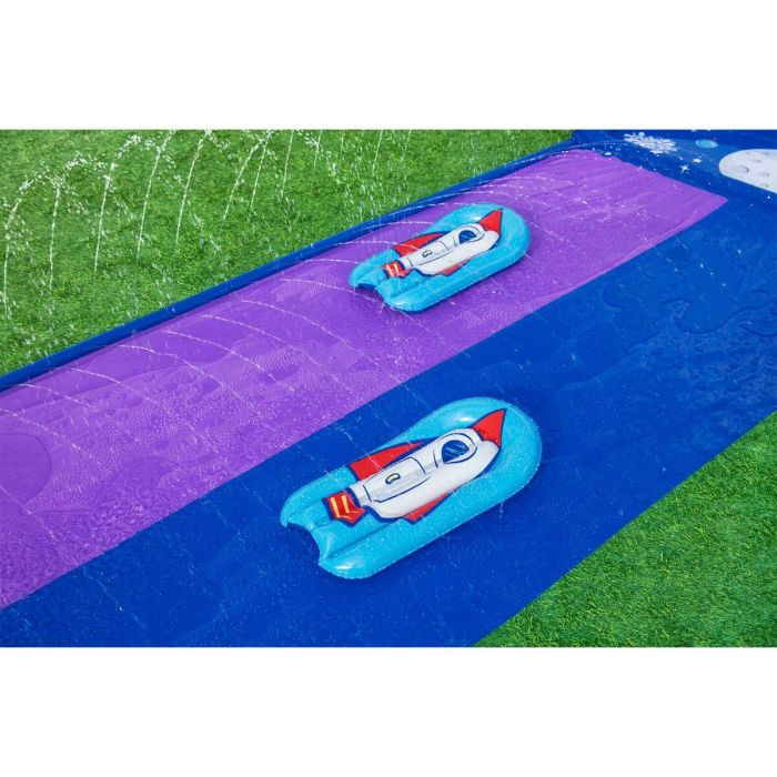 Bestway Pista Deslizante con Rampa de Salto Doble 488x138 cm +3 Años Jardin 52364 9