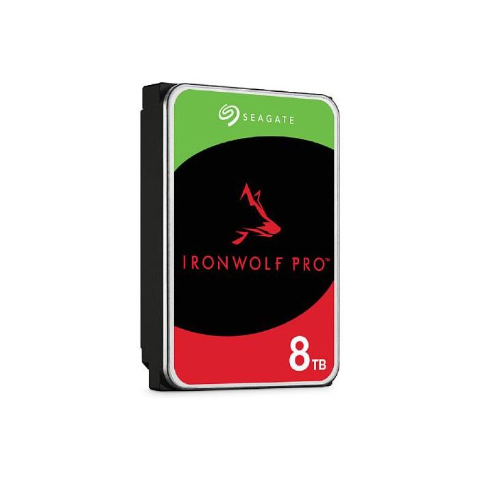 Seagate IronWolf Pro ST8000NT001 Disco Duro Interno NAS 8TB 3.5" SATA 6Gb/s 7200RPM 256MB Caché CMR