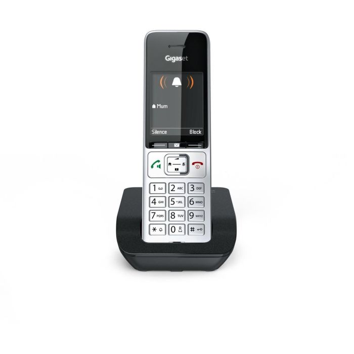 Gigaset COMFORT 500 Teléfono DECT Inalámbrico con Altavoz, Identificador de Llamadas, Agenda 200 Contactos, Negro/Plata 10 Gigaset COMFORT 500 Teléfono DECT Inalámbrico con Altavoz, Identificador de Llamadas, Agenda 200 Contactos, Negro/Plata 10