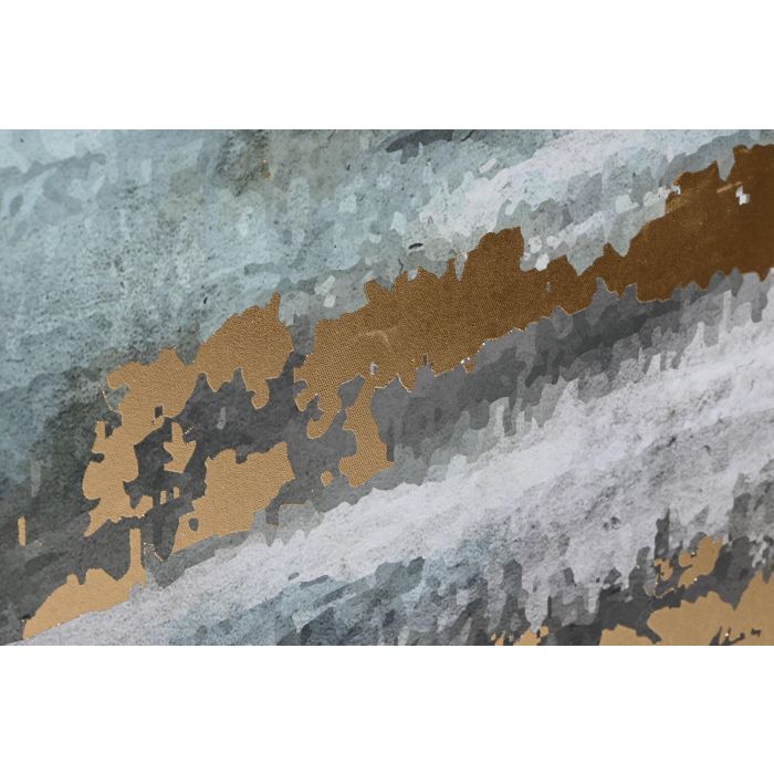Lienzo Home ESPRIT Verde Gris Dorado Abstracto 103 x 4,5 x 143 cm (2 Unidades) 2