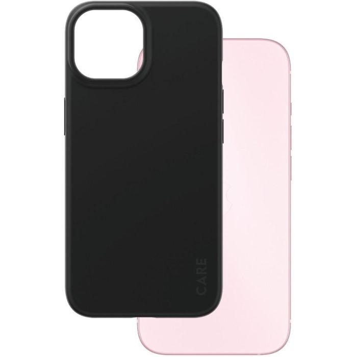 PanzerGlass CARE Fashionable Case Negro para Apple iPhone 15, funda resistente a golpes y rayones, MIL-STD-810H