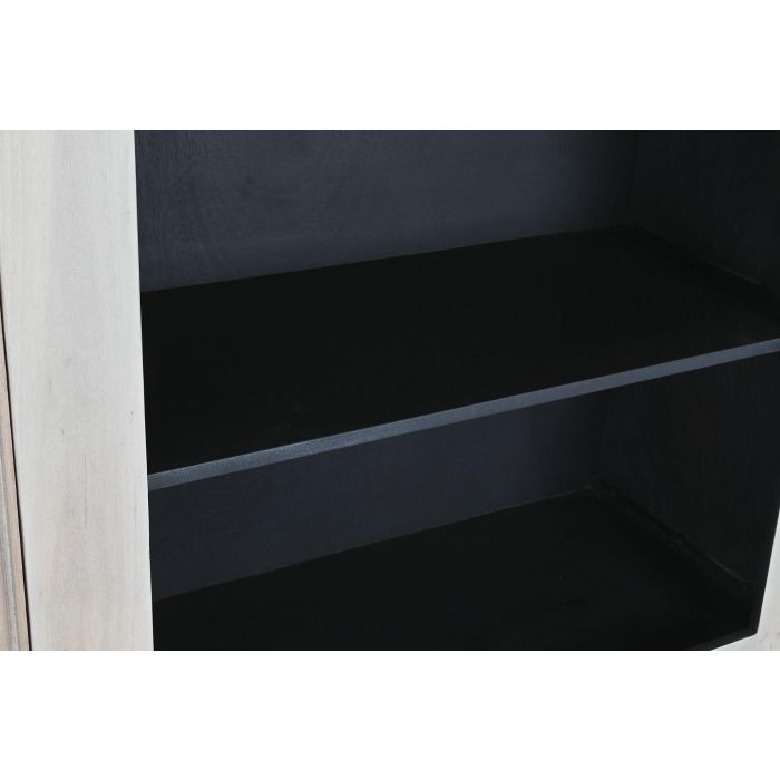 DKD Home Decor Vitrina Sixties Gris Negro 177 x 40 x 180 cm con 6 Puertas y 8 Estanterías 2