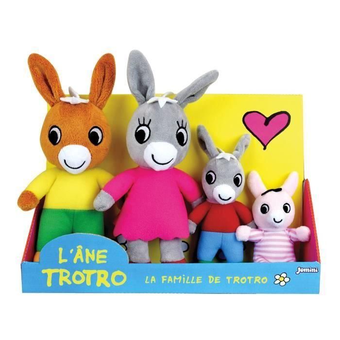 Peluche Trotro y Familia +/- 15 cm - JEMINI - Trotro, su mamá, su papá y su hermana pequeña. Peluche Trotro y Familia +/- 15 cm - JEMINI - Trotro, su mamá, su papá y su hermana pequeña.