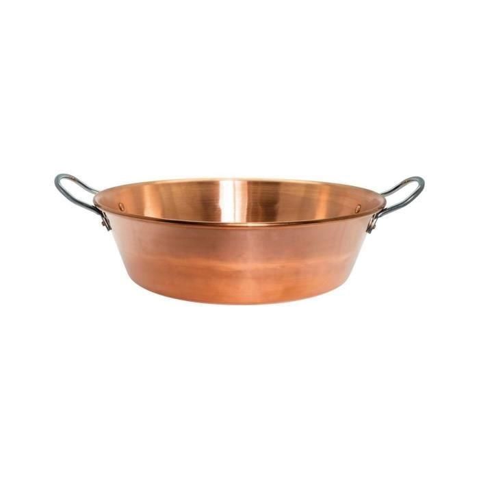 BAUMALU Cuenco de mermelada de cobre 38 cm asas de acero inoxidable 12/10 - aproximadamente 9 litros 2 BAUMALU Cuenco de mermelada de cobre 38 cm asas de acero inoxidable 12/10 - aproximadamente 9 litros 2