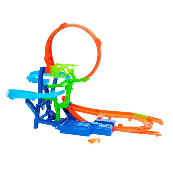 Hot Wheels Pista Big Air Crash - Incluye Coche Escala 1:64 - Medidas 68,7x62,5x85,9 cm - Edad +5 años - Requiere Pilas 2 Hot Wheels Pista Big Air Crash - Incluye Coche Escala 1:64 - Medidas 68,7x62,5x85,9 cm - Edad +5 años - Requiere Pilas 2