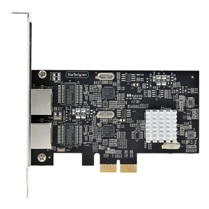 StarTech.com Pr22 gri - Tarjeta de Red PCIe 2.5Gbps Dual Puerto RJ45 Intel I225-V para Servidor/Estación de Trabajo