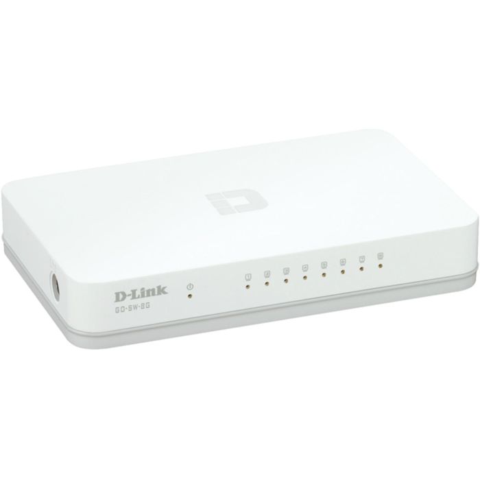D-Link GO-SW-8G Switch de Red Gigabit Easy 8 Puertos RJ-45 10/100/1000 con Tecnología Ecológica EEE para Escritorio 1