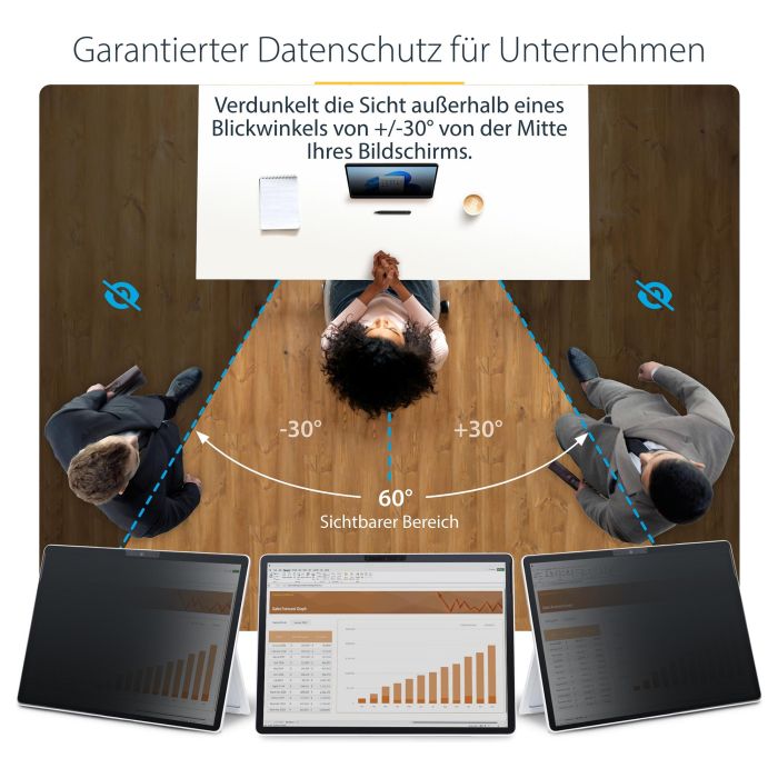 Soporte para Portátil Startech 13SP-PRIVACY-SCREEN Plástico 6