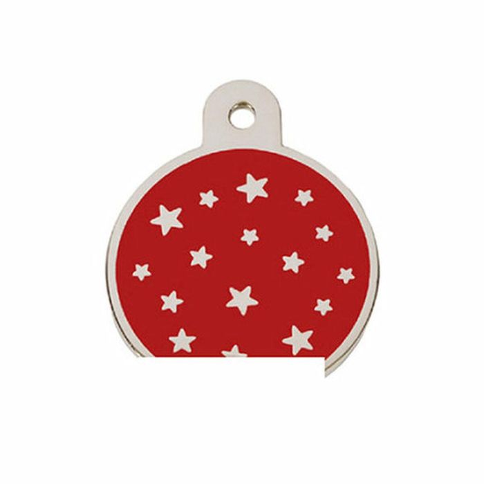 Placa identificativa para collar Imarc PetScribe Passion Rojo Plata 1 Placa identificativa para collar Imarc PetScribe Passion Rojo Plata 1