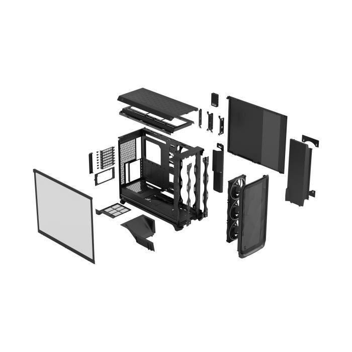 Fractal Design Meshify 3 XL Midi PC Negro RGB TG Light Tint - Torre Gaming EATX/ATX con Ventana Lateral y Vidrio Templado 3 Fractal Design Meshify 3 XL Midi PC Negro RGB TG Light Tint - Torre Gaming EATX/ATX con Ventana Lateral y Vidrio Templado 3