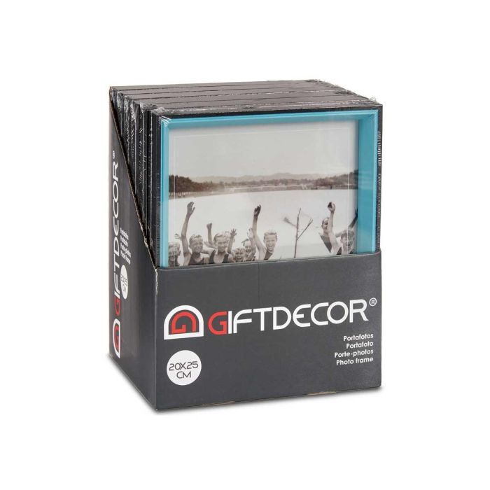 Giftdecor Portafotos Madera 20x25 cm Negro y Azul (Set de 24) 2