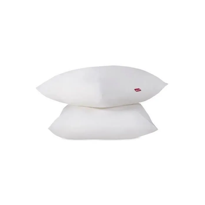 Abeil Juego de 2 almohadas suaves 60x60 cm Blanco Oeko-Tex