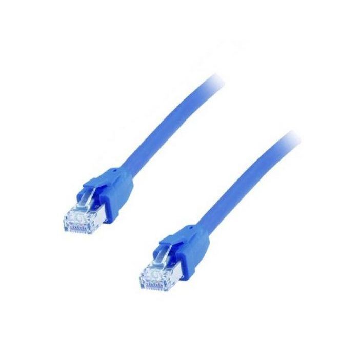 EQUIP LATIGUILLO RJ45 APANTALLADO S/FTP CATEGORIA 8.1PIMF LOSH 0.50M COLOR AZUL