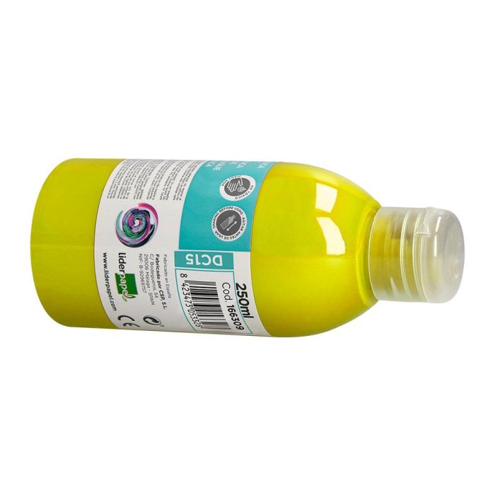 Pintura Acrilica Liderpapel Bote De 250 mL Amarillo 5