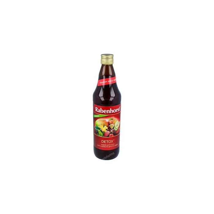 RABENHORST Zumo Detox con Remolacha, Té Matcha y Espirulina 750ml, Rico en Vitamina C, Ecológico